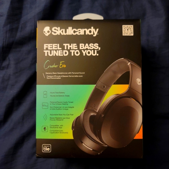 Skullcandy Other - New Skullcandy Crusher Evo Wireless Headphones + Sensory Bass, 40Hr Bat